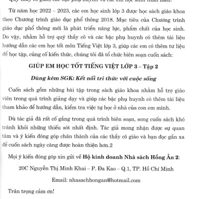 Giúp Em Học Tốt Tiếng Việt Lớp 3 - Tập 2 (Dùng Kèm SGK Kết Nối Tri Thức) - HA