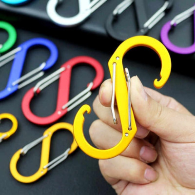 Móc Khóa Đi Phượt Cao Cấp Móc Số 8 Leo Núi Chất Liệu Hợp Kim Nhôm Chắc Chắn Cleacco MKDP8 Boro Sport ( Màu Ngẫu Nhiên )