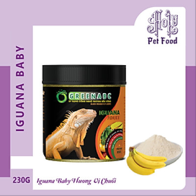Thức ăn Iguana Trưởng Thành, Rồng Nam Mỹ trưởng thành vị CHUỐI - Tiêu hóa tốt, Cơ thể săn chắc - hộp 230g
