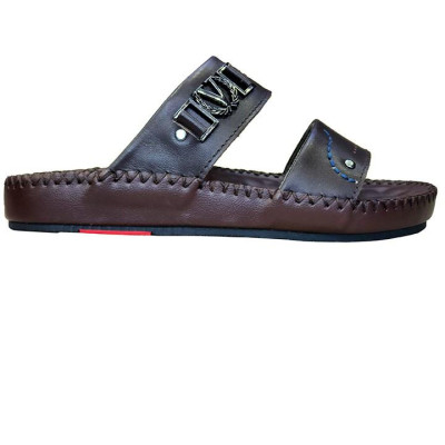 Dép Nam Quai Ngang Da Bò Thật TiTi ĐÔ Cao Cấp DN2072d