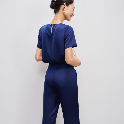 Quần Ống Suông Lam PAN066 thời trang thiết kế Hity