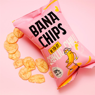 Snack Bana Chips vị Tỏi ớt 48gr