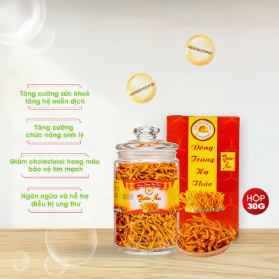 Đông Trùng Hạ Thảo Sấy Thăng Hoa - Hũ 30g