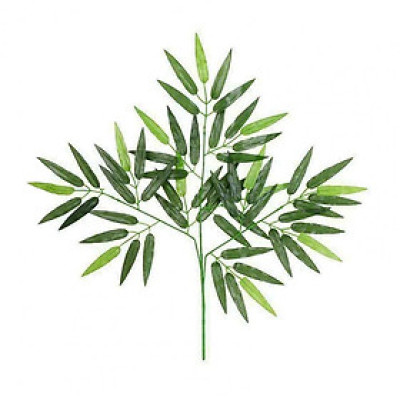 Cành lá tre giả - 1 cành 3 nhánh - dài 60cm - lá nhựa xịn đẹp - Cây giả, hoa lụa Decor trang trí nhà cửa