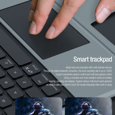 Bao Da Kèm Bàn Phím Nillkin Bumper Combo Case Keyboard cho iPad Pro 11 inch & iPad Pro 13 inch M4 2024 - Hàng Chính Hãng