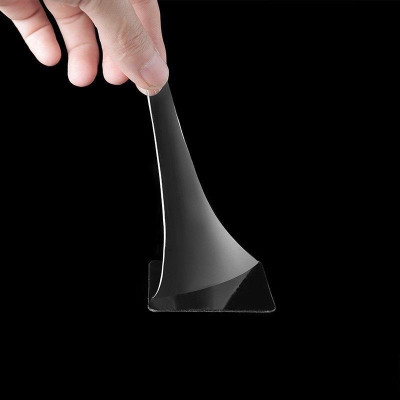 3 Miếng Dán Nano Siêu Dính, Băng Keo 2 Mặt Dán Tường Tiện Lợi, Trong Suốt, Đa Năng, Loại Vuông 6x6cm - TakyHome 6000set3