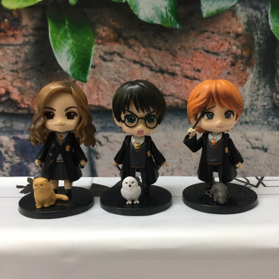 Bộ Sưu Tập Mô hình để bàn 6 nhân vật Harry Potter phong cách Chibi siêu đáng yêu, cao 9-10cm, cử động được khớp tay DRU - Hàng Chính Hãng 