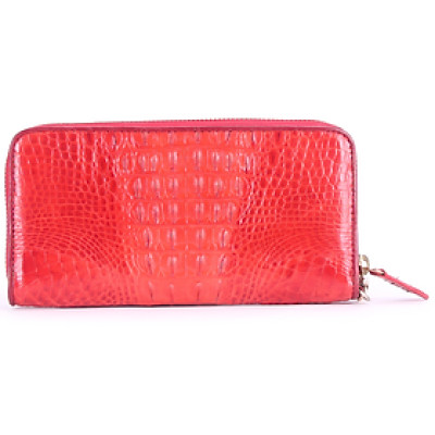 Ví nữ da cá sấu nhiều loại màu đỏ HJ93217-42-50-55-65-90 