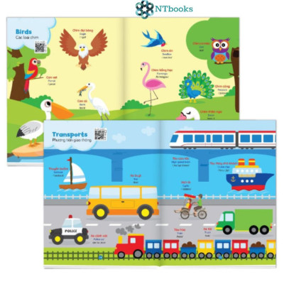 Combo 2 cuốn Cùng Con Học Mỗi Ngày: 900 Câu Giao Tiếp, Bé Học Tiếng Anh Qua Hình Ảnh