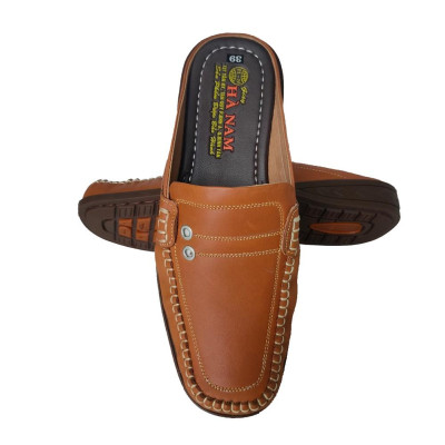 Dép Bít Mũi Nam HÀ NAM Da Bò Thật Cao Cấp GSB20126