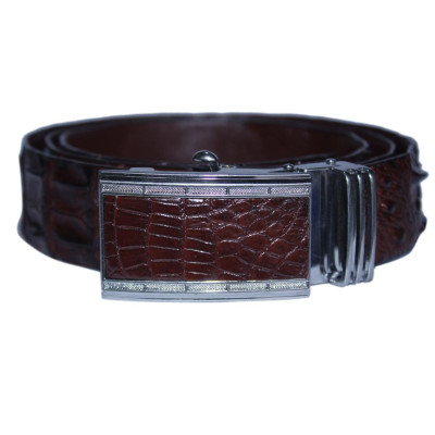  Thắt lưng nam da cá sấu Huy Hoàng 4P màu đen, nâu đất HH4860-61-62-63