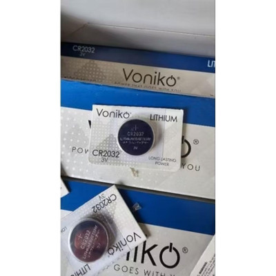 Vỉ 5 pin cúc áo CR2032 Voniko Zin New Hãng Cam Kết