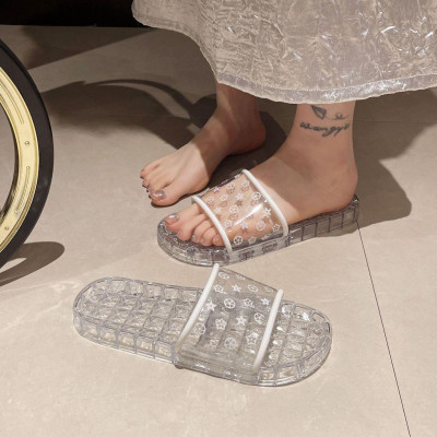 Dép nữ đi trong nhà, dép nhựa quai ngang đi trong nhà vệ sinh chống trơn trượt Linh Chi Bedding