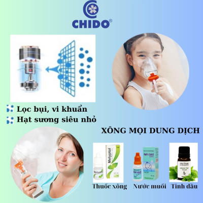 Máy Xông Khí Dung Cầm Tay CHIDO Phiên Bản Mới All New 2023