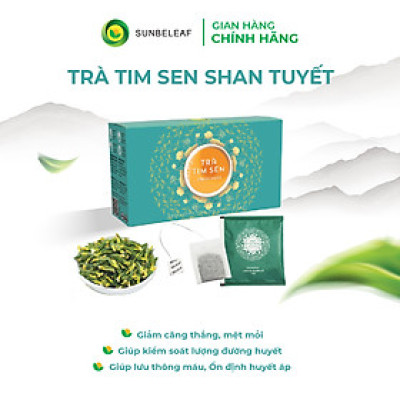Trà Tim Sen Túi Lọc SunBeleaf - TP030S - Trà Tim Sen Trị Mất Ngủ - Hàng chính Hãng