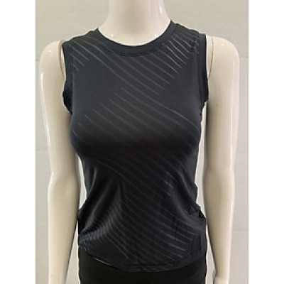 Áo thun nữ sát nách chất thun 4 chiều màu đen