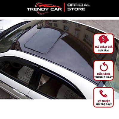 Decal đen siêu bóng dán nóc xe oto chống nóng cách nhiệt chuyên dụng khổ 1m52 tạo hiệu ứng giả cửa sổ trời - Hàng nhập