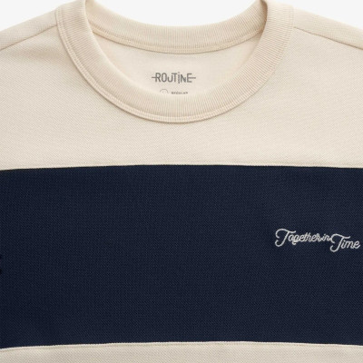 Áo thun tay ngắn nam sọc ngang Form Regular - RT 10S25TSS025 | ROUTINE CÀ MAU