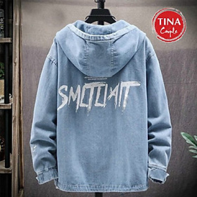 Áo khoác jean nam có nón Cao Cấp - Couple Tina