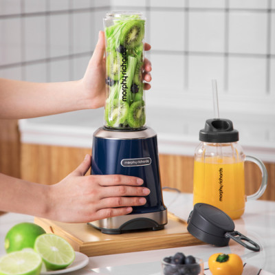 Máy Xay Sinh Tố 2 Ly Cao Cấp Morphy Richards - Dung tích 600ml - Công suất 300W - Tốc độ xay 24000 RPM - Hàng Nhập Khẩu