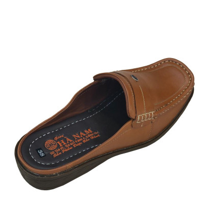 Dép Bít Mũi Nam Da Bò Thật TiTi ĐÔ Cao Cấp GSB2091d