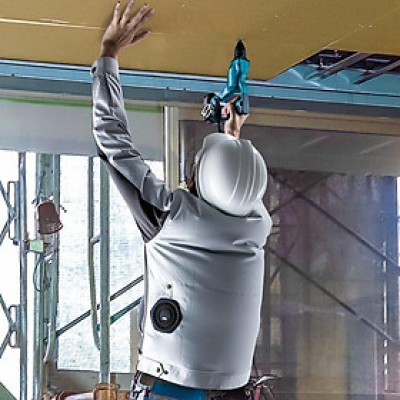 ÁO KHOÁC LÀM MÁT DÙNG PIN SIZE L MAKITA  DFJ213AL (KHÔNG KÈM PIN VÀ SẠC) - HÀNG CHÍNH HÃNG