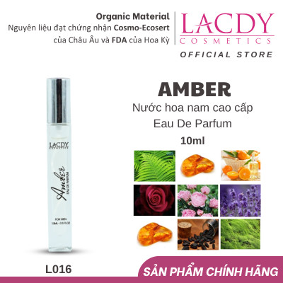 Nước hoa Nam hương hổ phách Amber L016 (10ml)