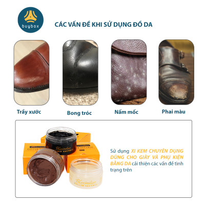 Xi đánh giày, vệ sinh đồ da, mùi hương dịu nhẹ, làm sạch và bảo dưỡng giày da hiệu quả - BuyBox - BBPK318