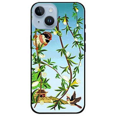 Ốp lưng dành cho Iphone 14 - Iphone 14 Plus - Iphone 14 Pro - Iphone 14 Pro Max - Giàn Hoa Và Chim