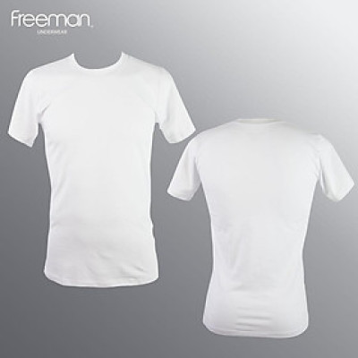 Áo thun nam ngắn tay không cổ cotton FREEMAN TSF317