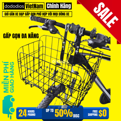 Giỏ xe đạp gấp gọn dododios phù hợp với mọi dòng xe - Hàng chính hãng