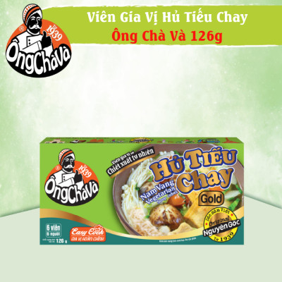 Viên Gia Vị Hủ Tiếu Chay Ông Chà Và Gold 126gr (Nam Vang Vegetable Soup Cubes)
