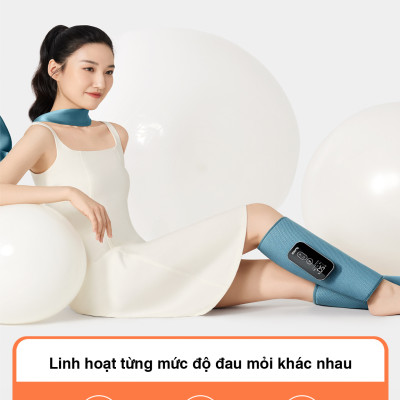 Máy Massage Chân BUMAS M5 - Chườm Nóng Massage Bắp Chân Bằng Khí Nén - Bấm Huyệt Mô Phỏng Bàn Tay Con Người - Hàng Chính Hãng