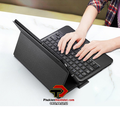 Bao da kèm bàn phím cho SamSung Galaxy Tab S6 Lite chính hãng Dux Ducis có bàn di chuột TrackPad - Hàng chính hãng 