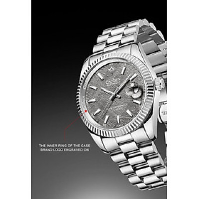 Đồng Hồ Nam Cadisen C8214M1 Chính Hãng Full Box Chống Nước Kính Chống Xước Dây Thép BH 2 Năm Máy Cơ