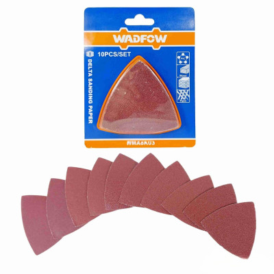 BỘ 10 GIẤY NHÁM TAM GIÁC (CHO MÁY CẮT GỌC ĐA NĂNG) WMA8K03 WADFOW - HÀNG CHÍNH HÃNG