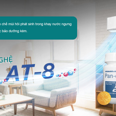 Viên nén thông tắc máy lạnh 1,5 tấn - Pan Clear màu vàng - Xử lý rong rêu, cặn bẩn - Hộp 10 viên