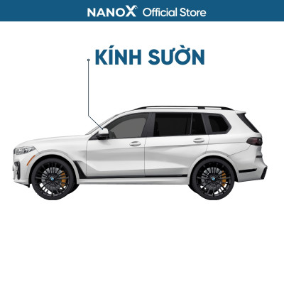 Phim cách nhiệt kính sườn ô tô chống nắng nóng, chống UV, chống nhìn trộm NanoX