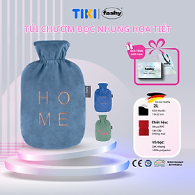 Túi chườm Fashy Germany Bọc Nhung thêu chữ đặc biệt 100% nhập khẩu từ Đức