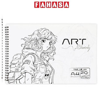 Tập Vẽ Lò Xo Art Sketch A4 - 40 Trang 220gsm - The Sun 01