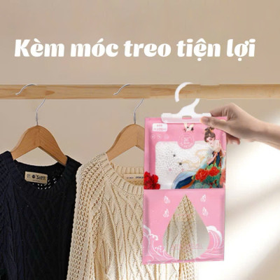 SET 2 Túi Hút Ẩm Mùi Thơm Nước Hoa 2 Ngăn Siêu Thấm - Chống Mốc, Để Tủ Quần Áo, Tủ Giày - HÀNG CHÍNH HÃNG MINIIN