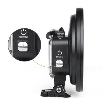 Vỏ SHOOT  lặn không thấm nước với  kính lúp 10x Tương thích với GoPro Hero 7/6/5
