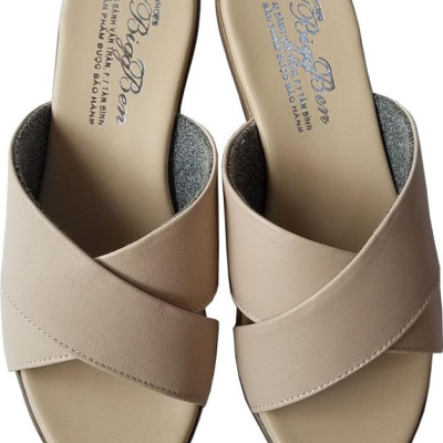 Dép Nữ Đế Xuồng BIGGBEN Da Bò Thật DX7