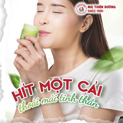 Hũ hít thảo dược Nhị Thiên Đường 17g - (01 Hũ/ 02 Hũ/ 03 Hũ/ 04 Hũ/ 05 Hũ/ 06 Hũ) - Hàng chính hãng