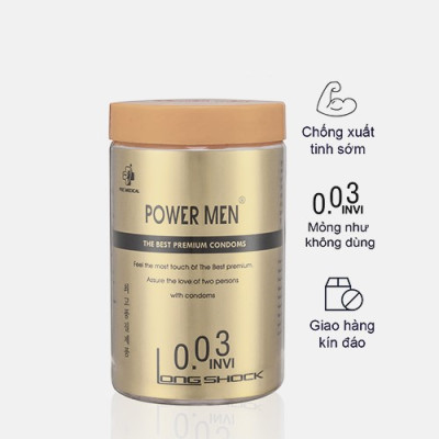 Bao cao su Powermen INVI 0.03 Longshock