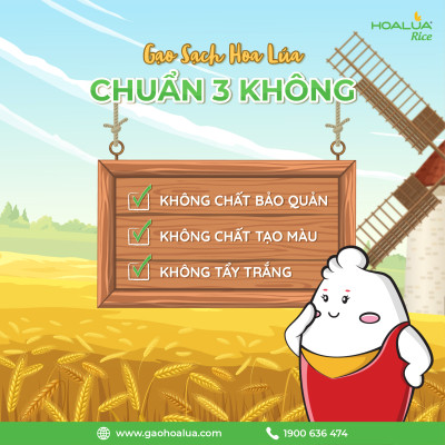 Gạo Hoa Lúa Xanh - Túi 2kg - Tơi xốp, mềm cơm, dẻo ít, thơm nhẹ