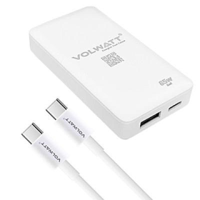 Bộ củ cáp sạc Volwatt GE-65GS-C-A-MF Plus 65W Fast Charger - Hàng Chính Hãng