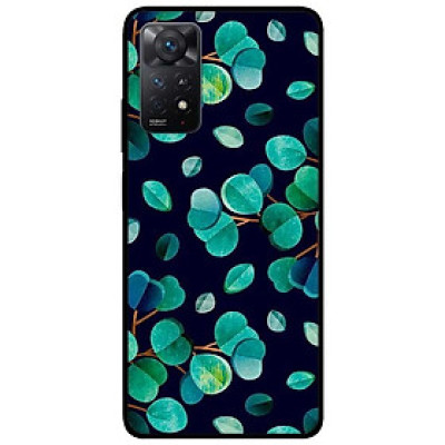 Ốp lưng dành cho Xiaomi Redmi Note 11 Pro 5G - Hoạ Tiết Lá Cây Nền Đen