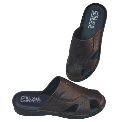 Dép Bít Mũi Nam Da Bò Thật TiTi ĐÔ Cao Cấp GSB2086