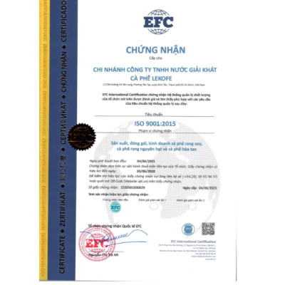 Cà phê sữa hòa tan 3in1 Lekofe 100% cà phê nguyên chất  đậm vị cà phê thơm vị sữa Túi 24 gói 432g